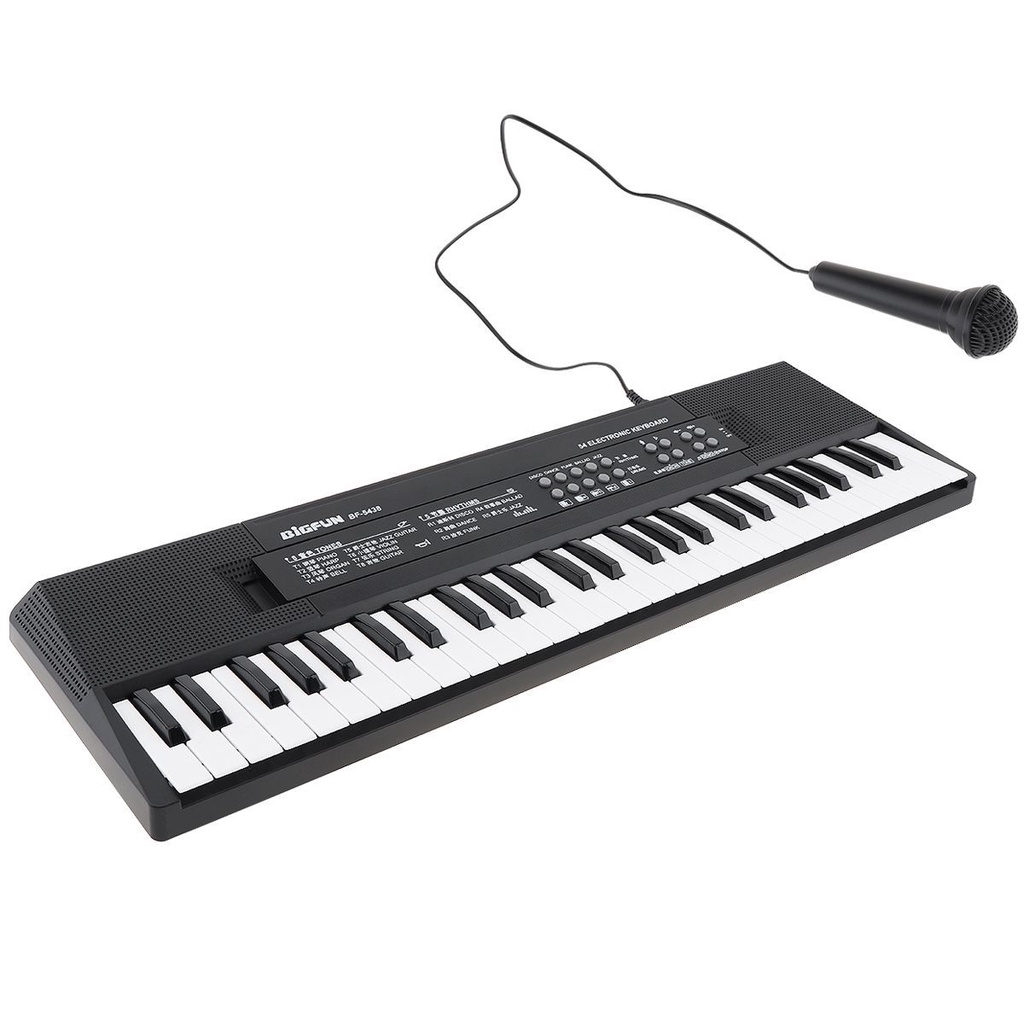 Keyboard Piano Elektronik Digital 54 Kunci Dengan Mikrofon Untuk Hadiah