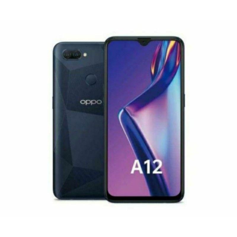 OPPO A12 RAM 3GB ROM 32GB GARANSI RESMI OPPO 1 TAHUN. free kartu perdana