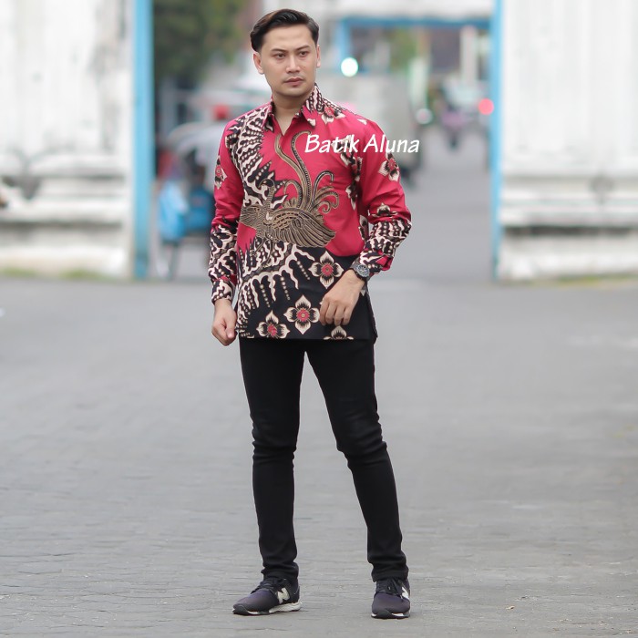 Batik Pria Lengan Panjang Modern Slim Fit Premium Original Batik Laki Laki Kemeja Batik Pria Baju Batik Pria Lengan Panjang Modern Limited Edition FASHION BATIK ALUNA