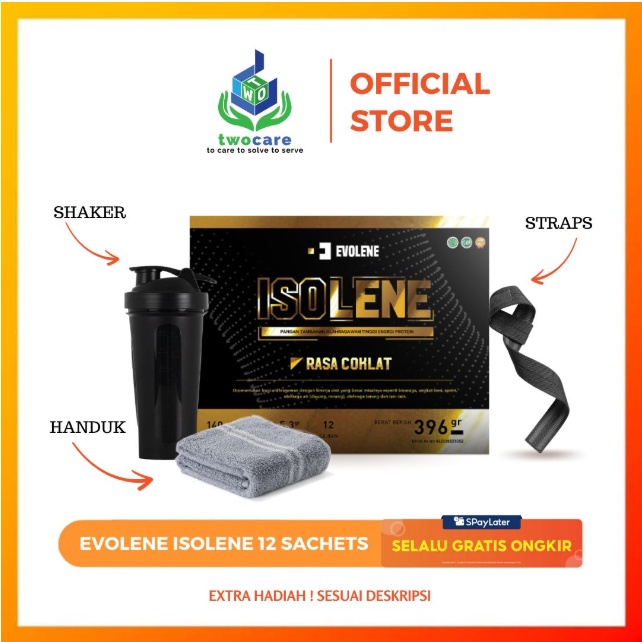 Evolene Isolene Isolate Whey Isolate Coklat BPOM 12 sachet