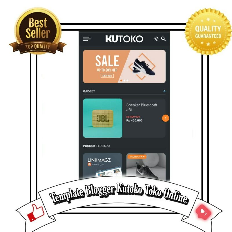 Jual Template Blogger Kutoko | Template Blogger Olshop | Template Toko Online | Template Mas Sugeng