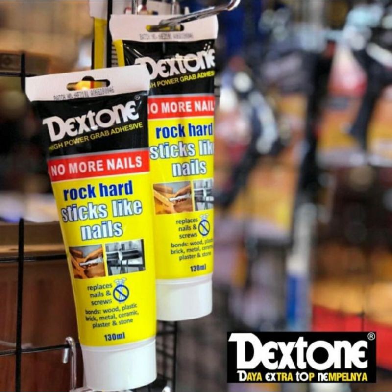 Lem Keramik Kayu Plastik Metal Batu Bata Plaster NO MORE NAILS DEXTONE
