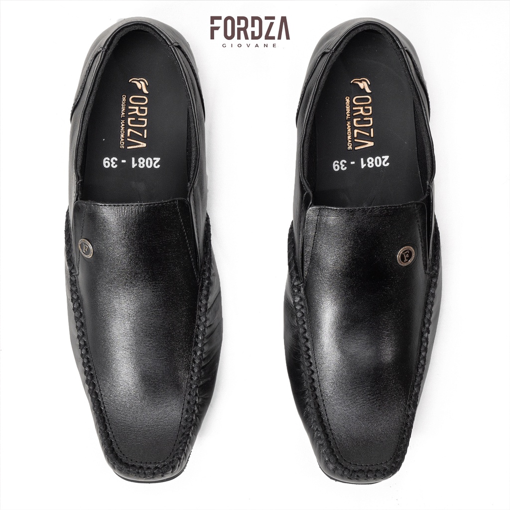 Sepatu Pantofel Pria Kulit Asli Formal Comfort Slim Style Fordza 2081