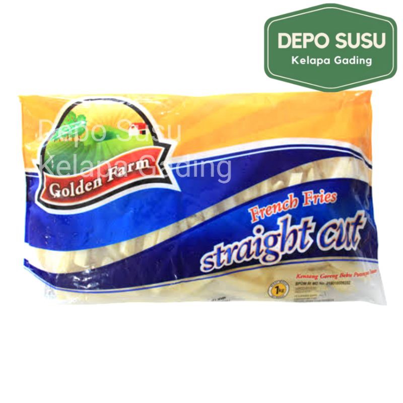

Promo !! Golden Farm French Fries 1Kg Kentang Goreng | GoldenFarm