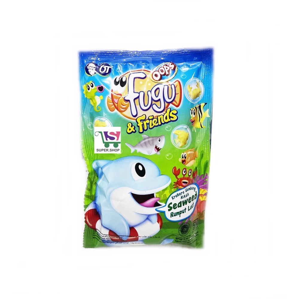 OOPS Fugu Puff Crackers Biskuit 14 gram SATUAN