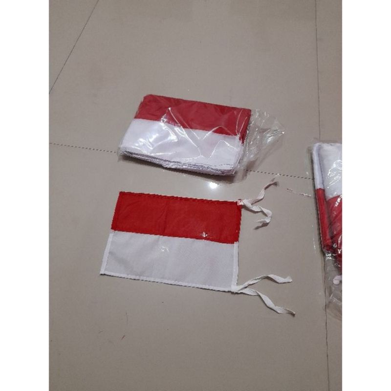 Bendera merah putih ukuran 15 x 10 cm