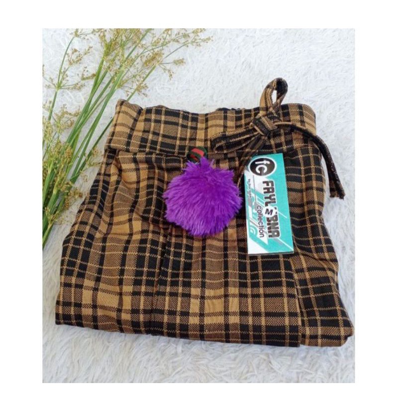 CELANA BAGGY MOTIF KOTAK TARTAN ANAK