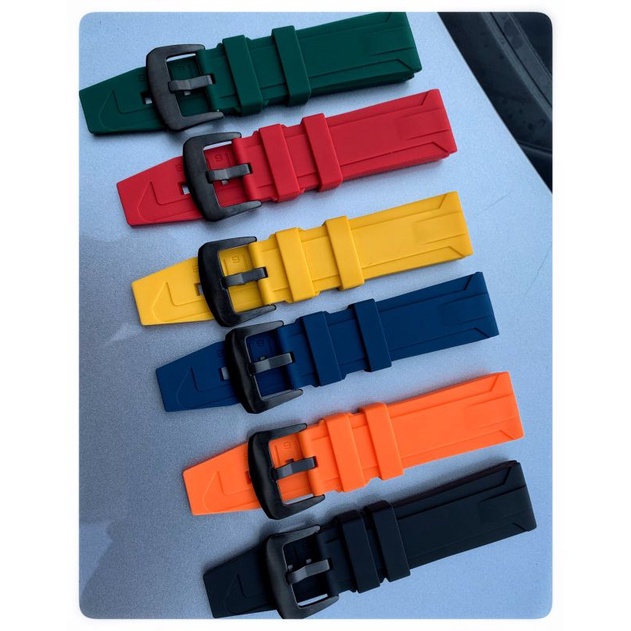 Strap Tali Jam Tangan Silicon Alexandre Christie 24mm