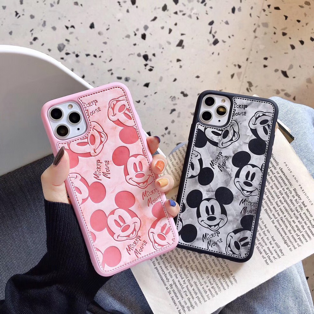 Casing Soft Case TPU Motif Mickey Minnie Mouse untuk