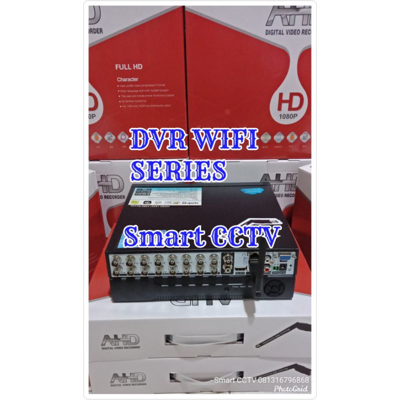 DVR CCTV 8CH WIFI SERIES FULL HD APLIKASI XMEYE GARANSI 2 TAHUN