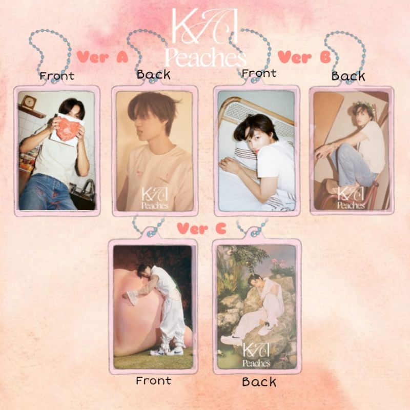 EXO Kai Peaches  Acrylic Clear Keychain Gantungan Kunci Akrilik Clear (BACA DESKRIPSI)
