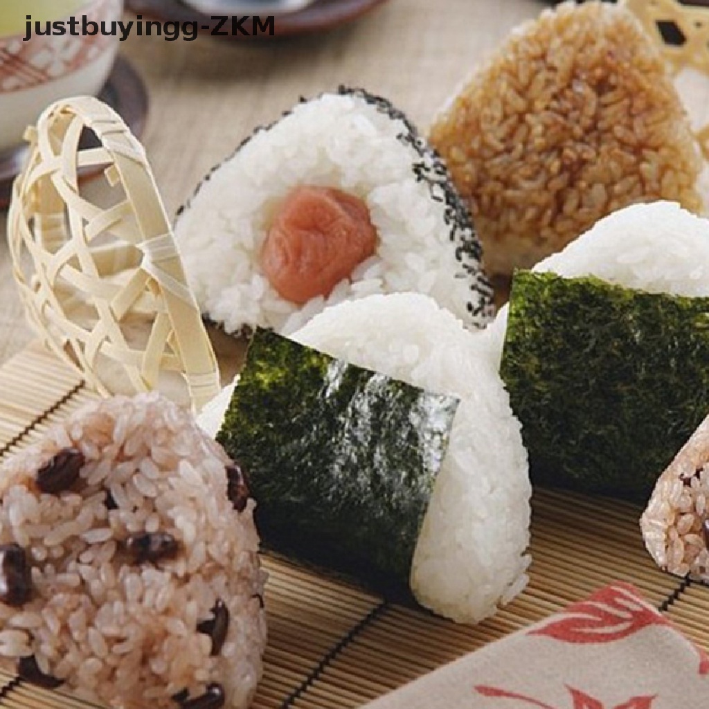 Cetakan Pembuat Sushi Onigiri Onigiri Bento Bola Nasi 3D Bahan Plastik Untuk Alat Dapur