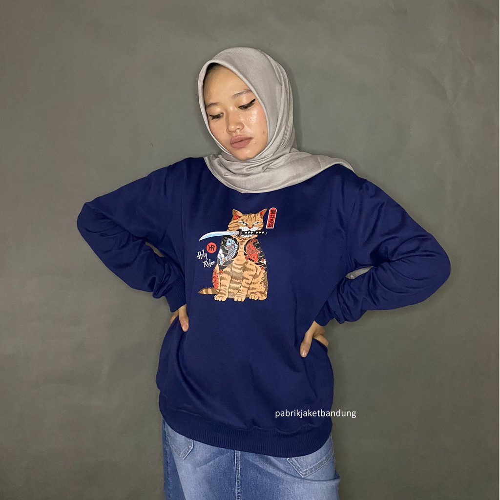 Cat Sweatshirt Holyrider // Sweatshirt Basic fashionable