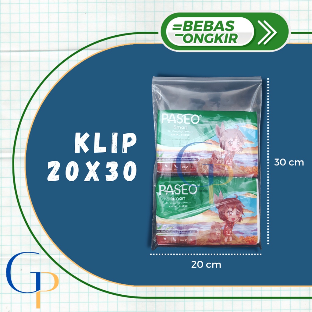 Plastik Klip 20x30 Cm/ Plastik Klip Baju