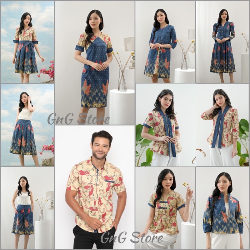 Dress/ Kemeja Batik Anak BON/ Seragam Batik/ Batik Sekolah