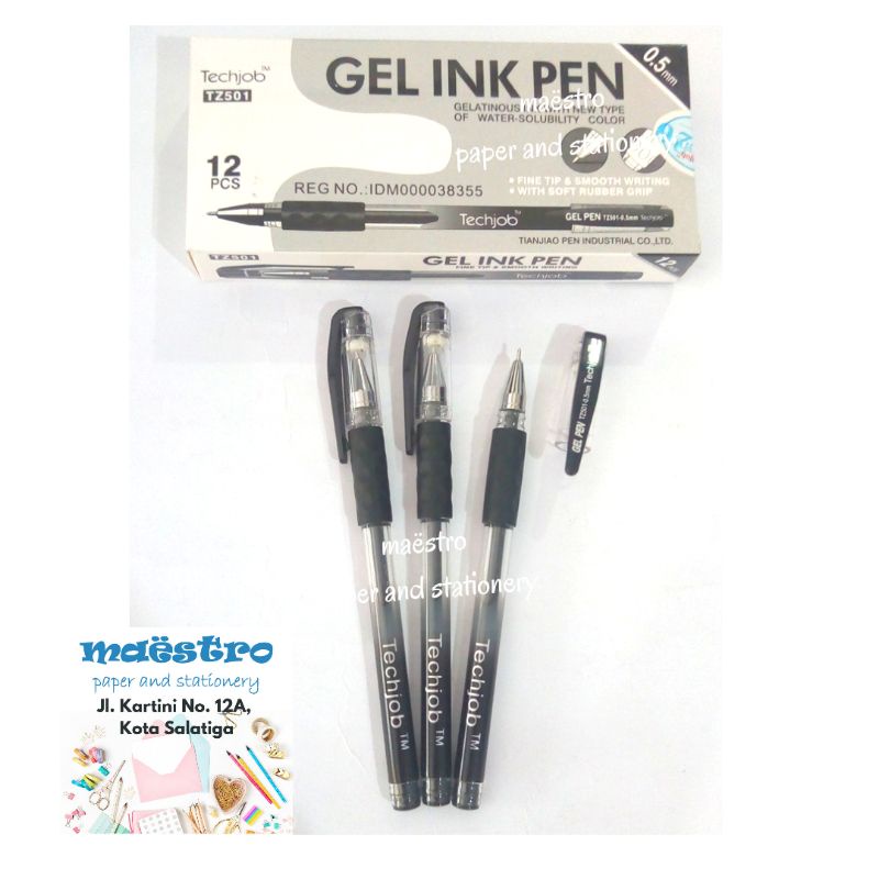 

Bolpen Techjob TZ501 0.5mm / Gel Ink Pen / Bolpen Gel Murah