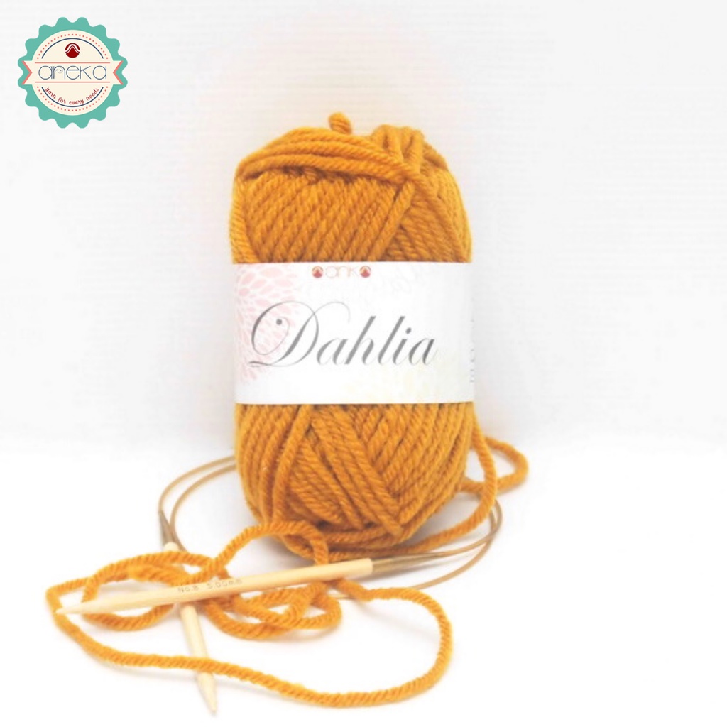 Benang Rajut Karpet Dahlia / Carpet Yarn  - 1845 (Kuning Tua)