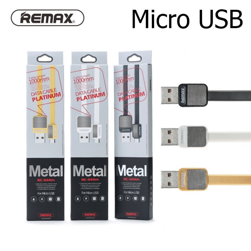 Remax Kabel Data &amp; Charging Usb Micro Metal Series RC-O44m