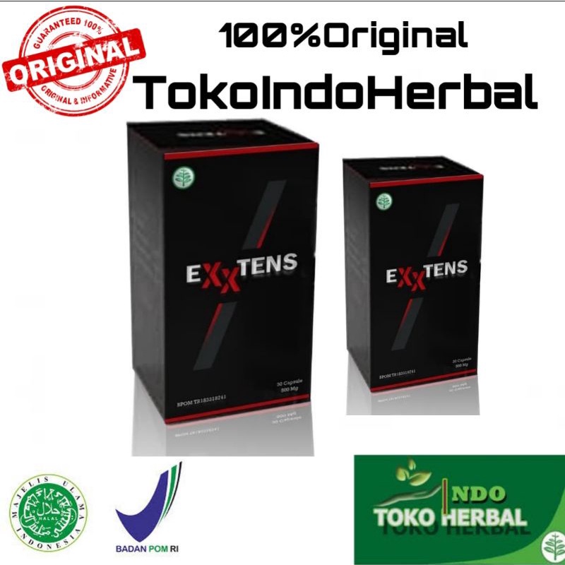 EXXTENS ASLI 100% ORIGINAL OBAT HERBAL SUPLEMEN HERBAL ALAMI