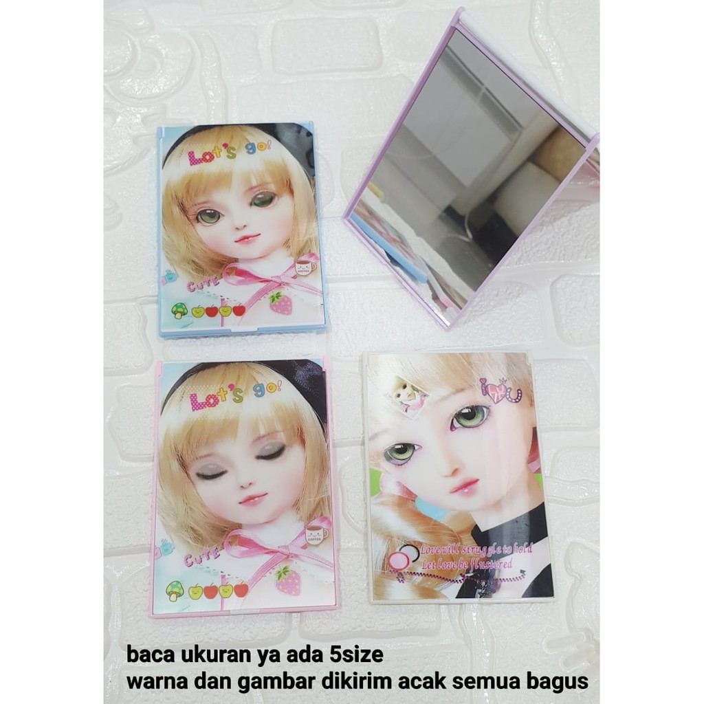 KALANTHA FASHION Kaca Cermin Rias 3 Dimensi Karakter Lucu-2
