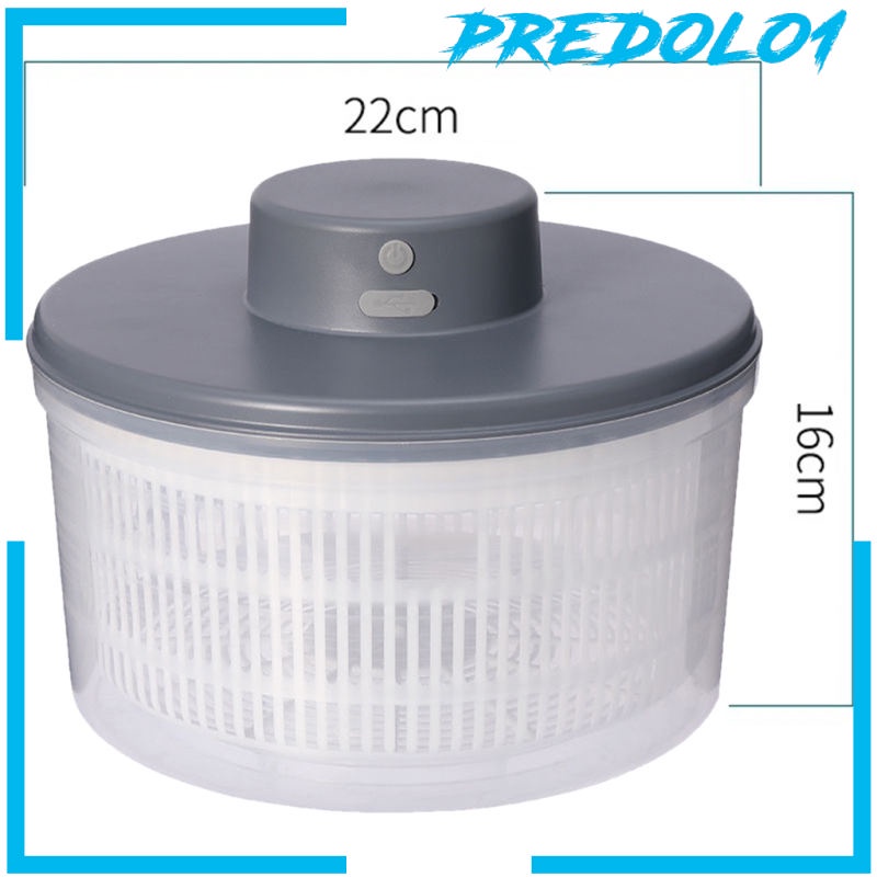 (Predolo1) Dehidrator Spinner Salad Elektrik Quick Dry Ukuran Besar