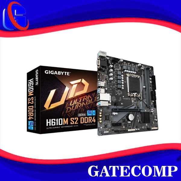 Mainboard Gigabyte H610M S2 - D4 mATX LGA1700 - Gigabyte H610 MS2