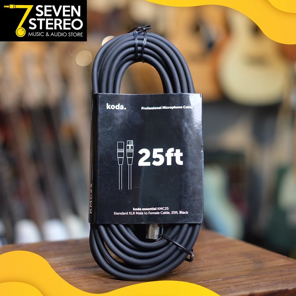 Koda essential KMC25 Microphone Cable 25ft Black