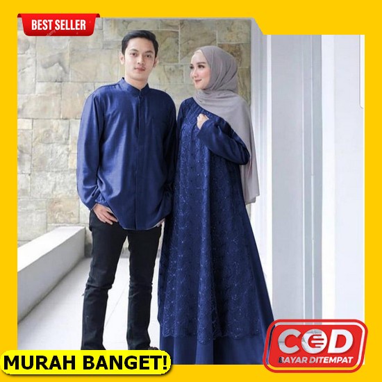 [Cod] Jumbo Baju Couple Batik Modern Realpict Ori 2575/ Sarimbit Batik / Gamis / Syar'I / Kapelan / 