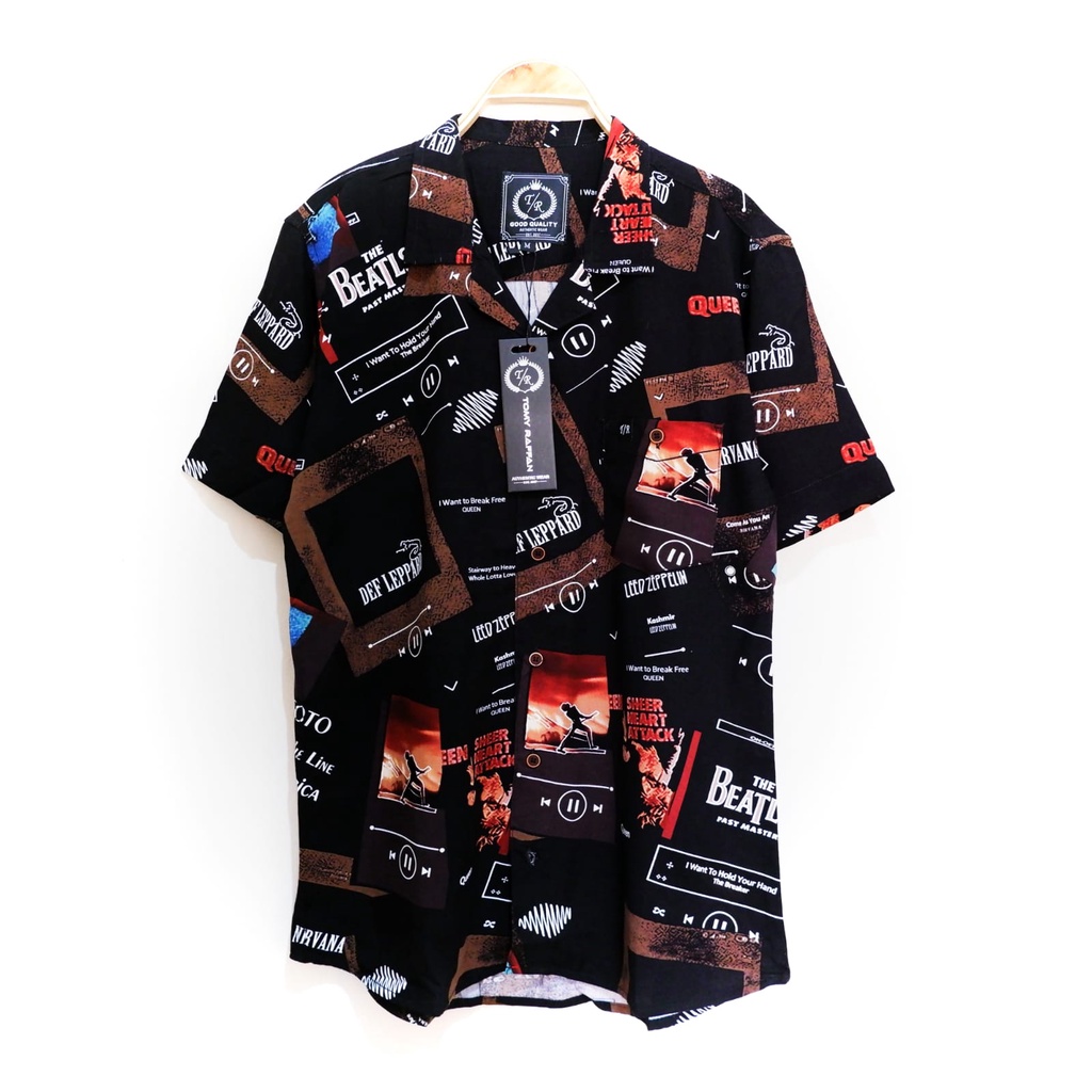 [COD] Kemeja Full Print Unisex (Premium Cotton Quality)