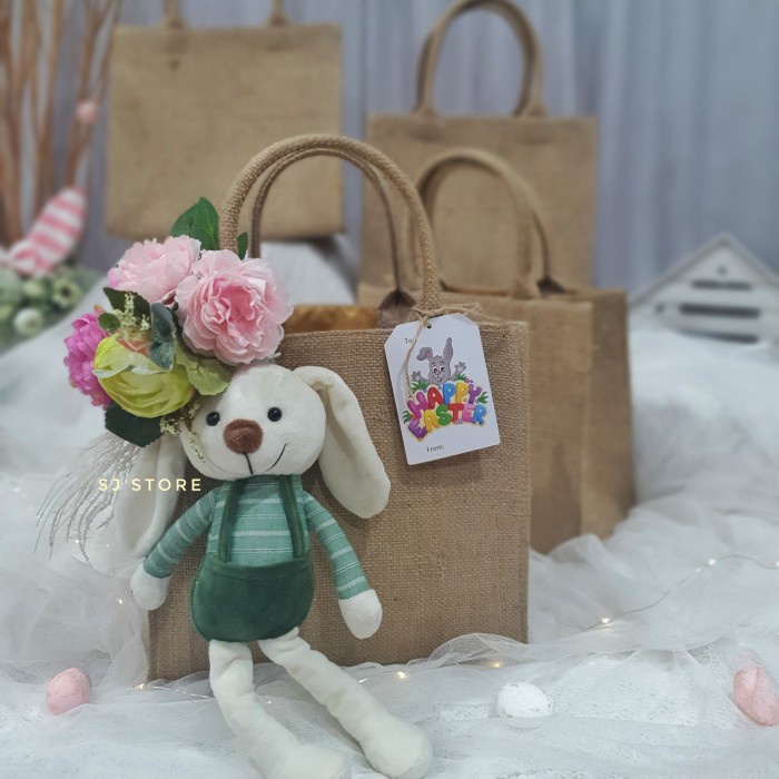 

Aksesoris kado hampers paskah tas tenteng unik kelinci easter bunny