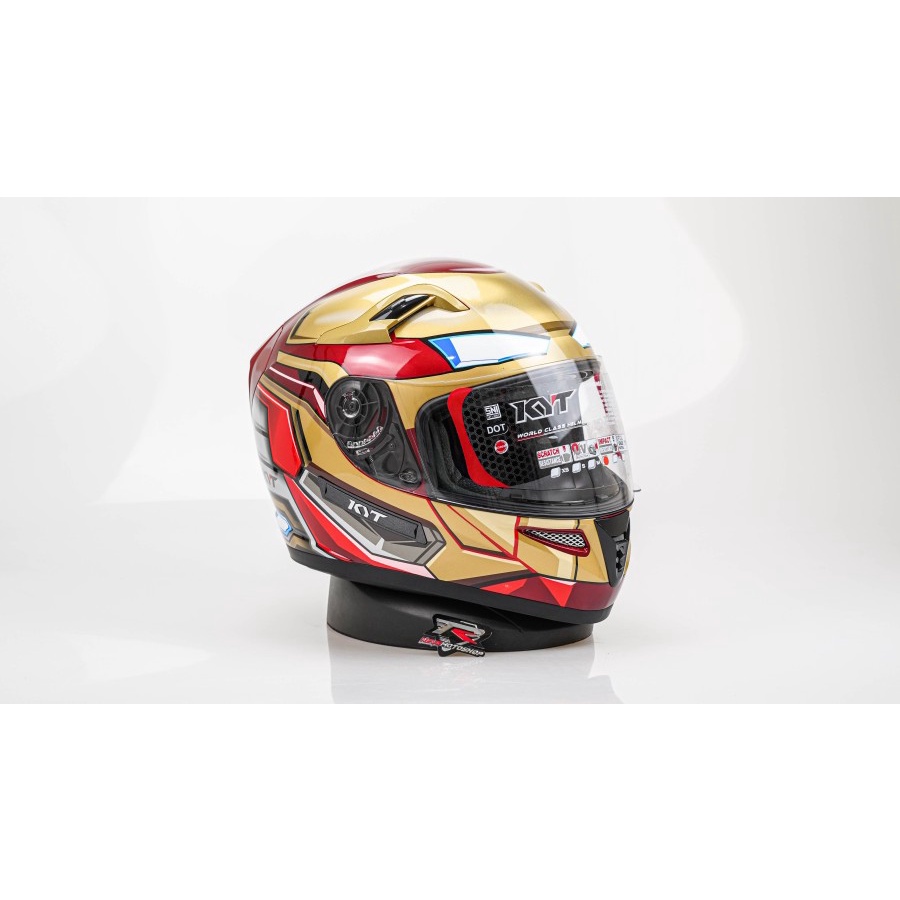HELM KYT K2R K2 RIDER IRON MAN - HELM FULL FACE SNI