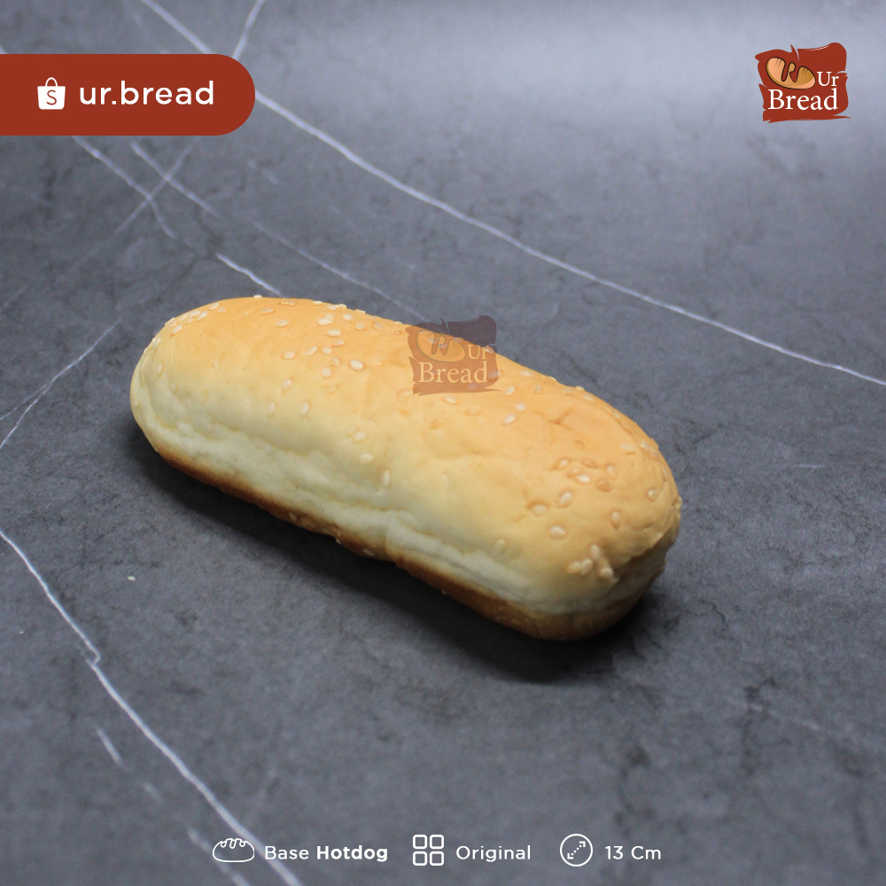 Roti Hotdog Original 13cm | Base Hotdog (Long Burger) 13cm Original