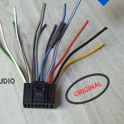 ✴ Soket jvc kenwood kabel socket headunit tape mobil JVC Kenwood 16 pin original ❀