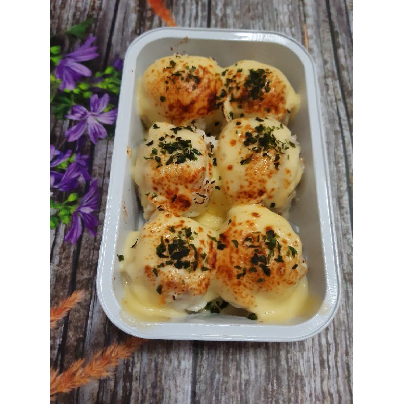 

Dimsum ayam mozarella plus nori isi 6