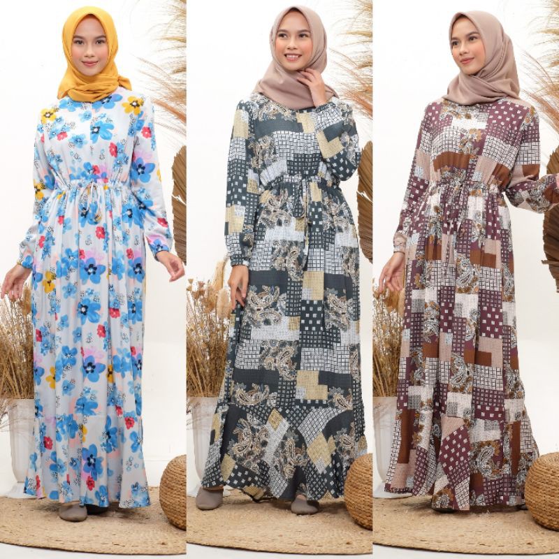 dress katun rayon premium, homey dress by Afarisa