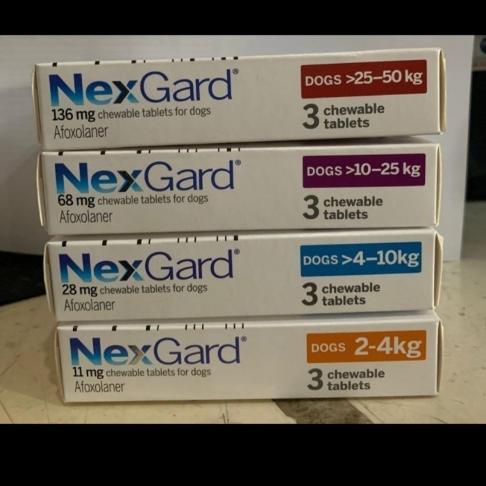 Obat Anjing - Nexgard Obat Kutu Anjing/Demodek Xl (25-50)