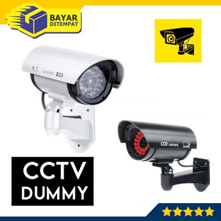 Dummy CCTV Dumy Palsu Fake Replika Kamera Tiruan Security Simulasi OUTDOOR