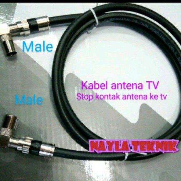 KABEL ANTENA EXTENSION PREMIER TEMBOK  KE TV jack  male L to male L