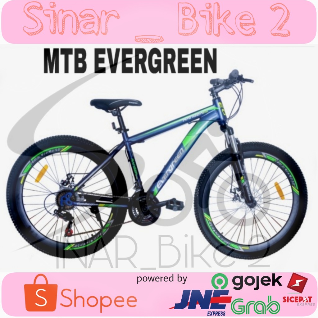 Sepeda Gunung 26Inch Evergreen 21Speed Double Cakram