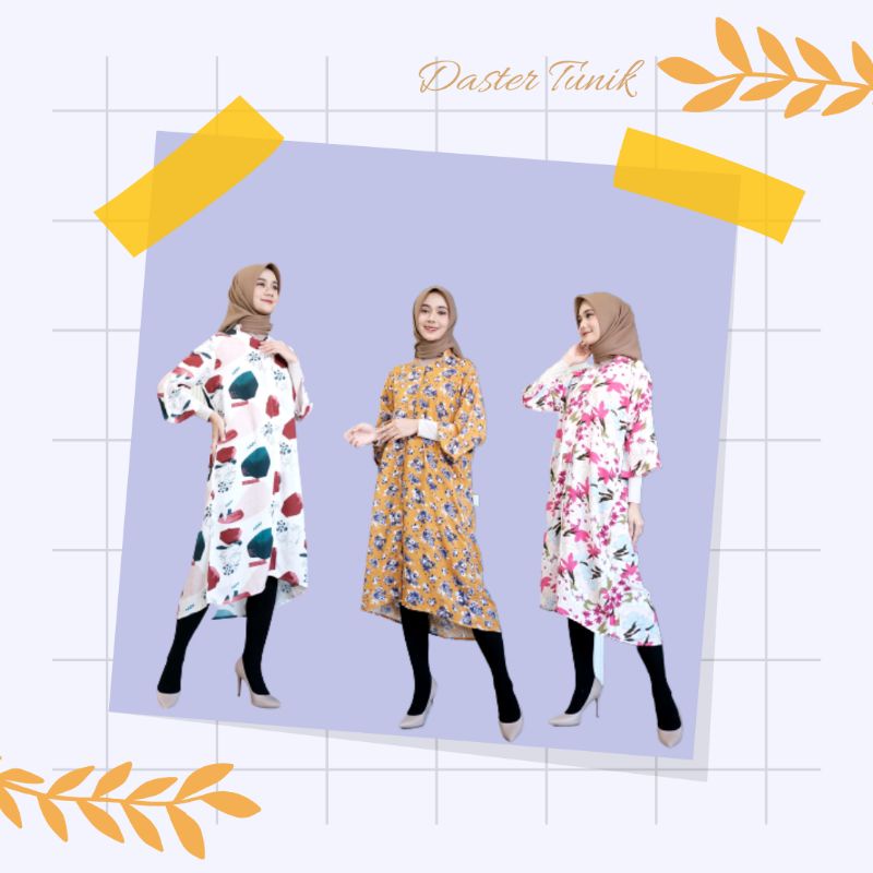 DASTER TUNIK / DASTER BUSUI LONGTUNIK RAYON / LONGTUNIK