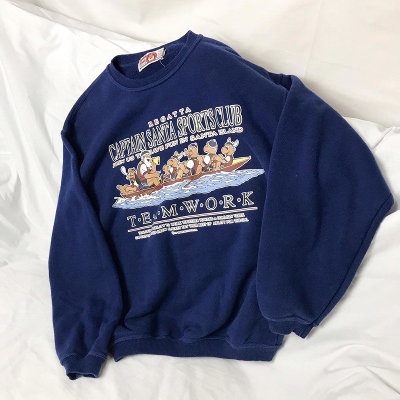 Vintage captain santa sports club sweatshirt