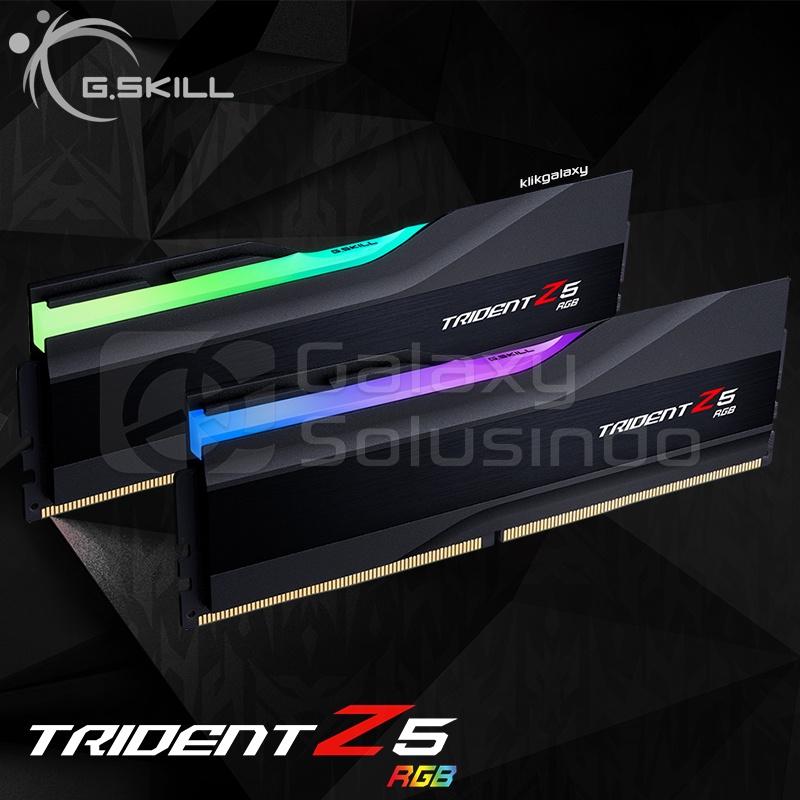 G.Skill Trident Z5 RGB 32GB (2x16) DDR5 6000Mhz - Dual Kit Black F5-6000J4040F16GX2-TZ5RK Memory RAM