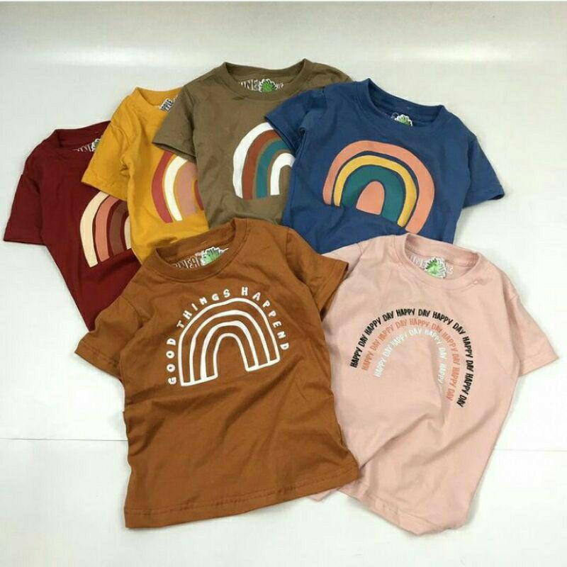 Kaos Anak Rainbow Tee Pineapple Kaos anak Cowok Cewek