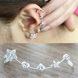 OILA anting panjang bintang kotak hati/ Long earrings box star love  JAN006 (1G3)