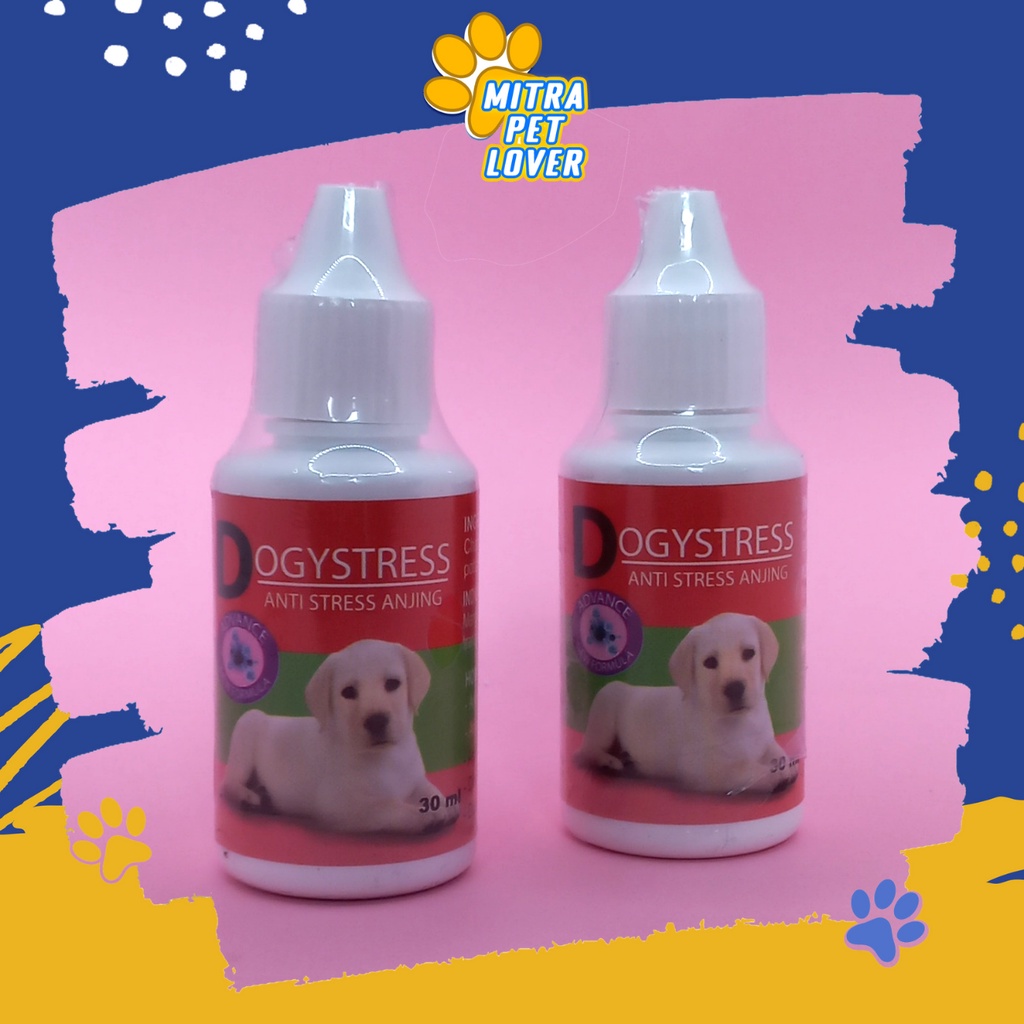 OBAT ANTI STRESS ANJING - DOGYSTRESS DROP 30 ML - AMAN UNTUK ANJING DOGY PUPPIES SAKIT STRES KURANG BERMAIN - MURAH GARANSI KUALITAS ASLI ORIGINAL - PET ANIMAL HEALTHCARE VETERINARY TAMASINDO KESEHATAN  VITAMIN HEWAN BINATANG PELIHARAAN MITRAPETLOVER