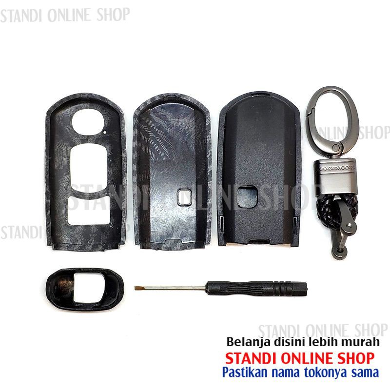 Cover Kunci Smart Key Sarung Kunci Mazda CX5 CX9 Mazda 6 Carbon