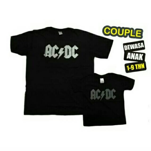 Kaos Musik Band Couple AC DC dkk