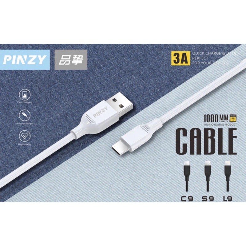 Kabel Data PINZY S9 Micro USB Fast Charging - Kabel Charger S9