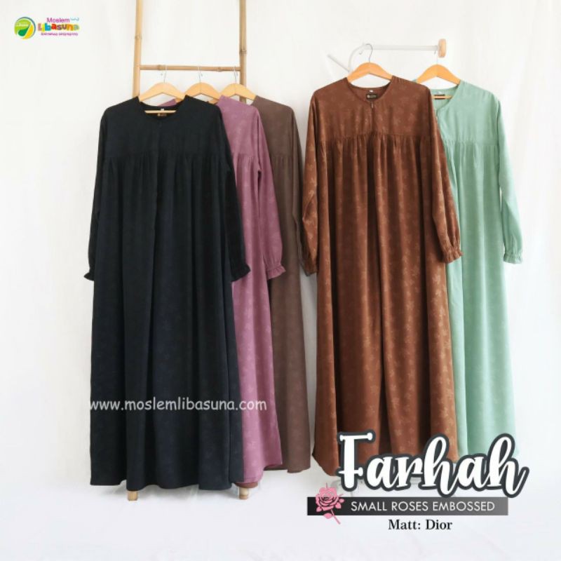 Gamis Farhah Emboss Moslem Libasuna