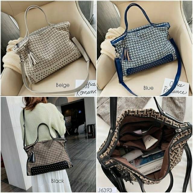 TAS WOL MODIS J6393 TAS WANITA BESAR TAS JALAN KERJA IMPORT